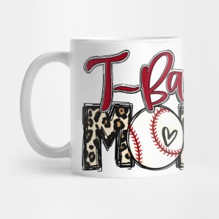 T Ball Mom Leopard   Tee Ball Mom Mug